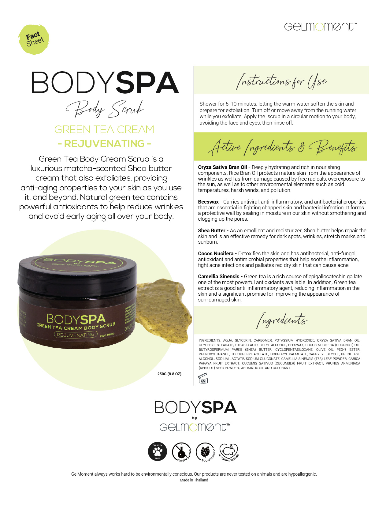 Green Tea Body Scrub